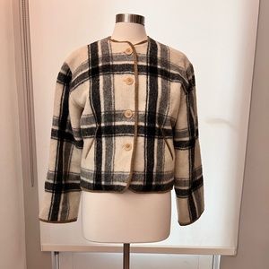 Agnes b. Wool plaid jacket